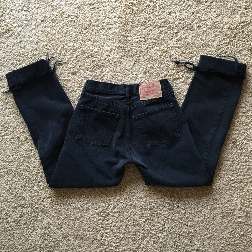Vintage Black 501 Levis